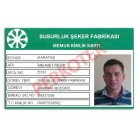 sim Resim ve Bilgi Girili Personel Kart